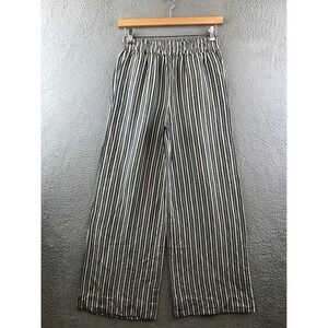 Evereve Linen Blend Wide Leg Women's Pants Stripe size 30W